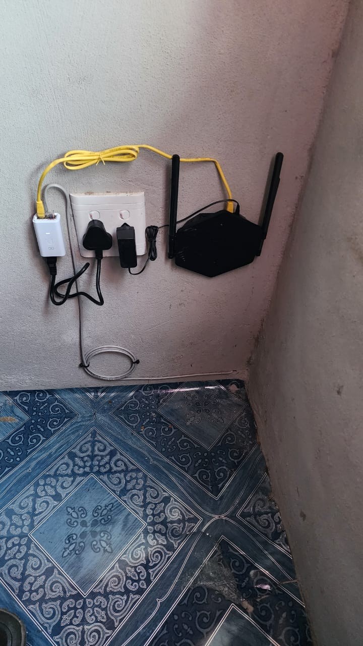 Indoor installation work with SkuifNet networking equipment